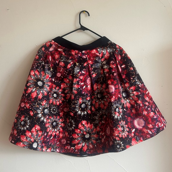 *NWOT* Ted Baker London Tebal Crystal Brooch Floral A-Line Skirt - Picture 1 of 5